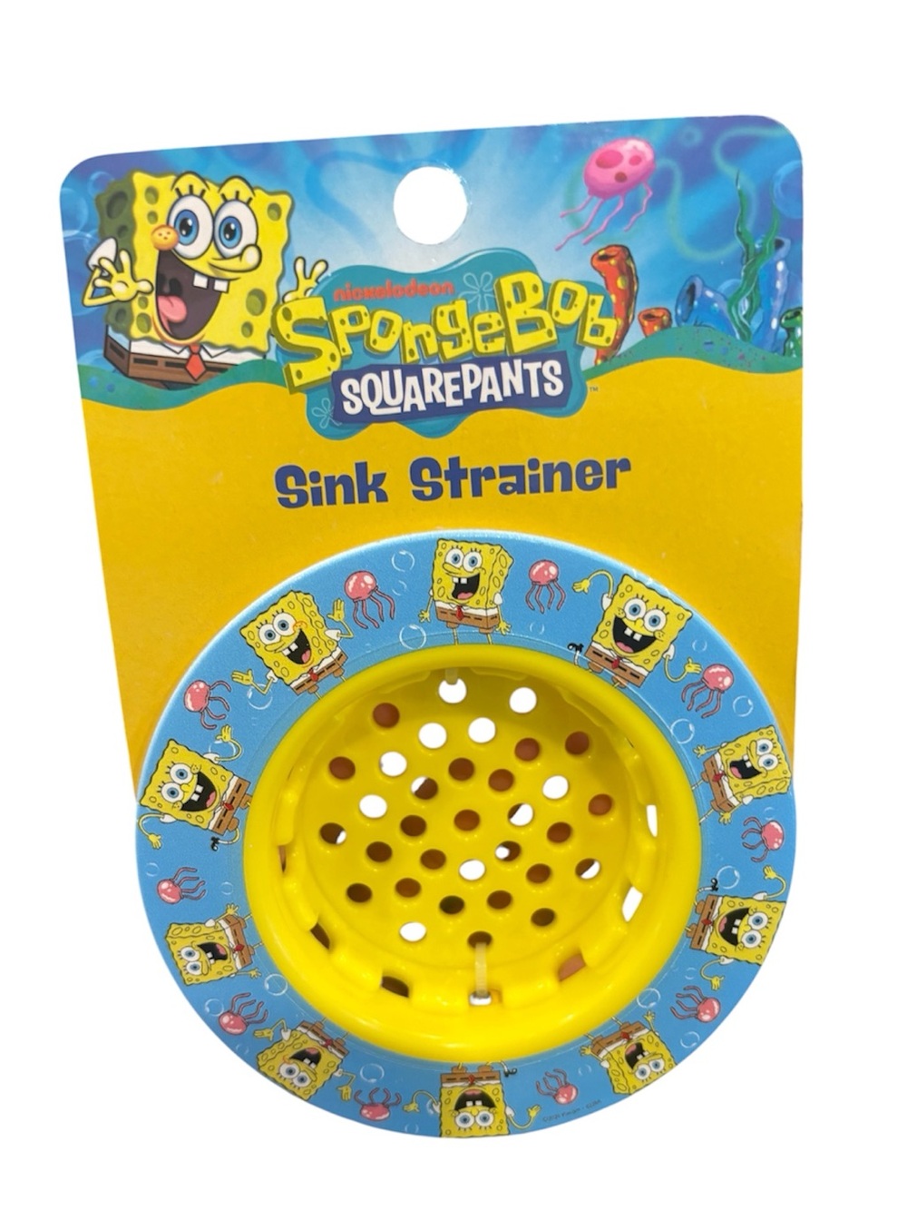SpongeBob SquarePants Yellow and Blue Sink Strainer